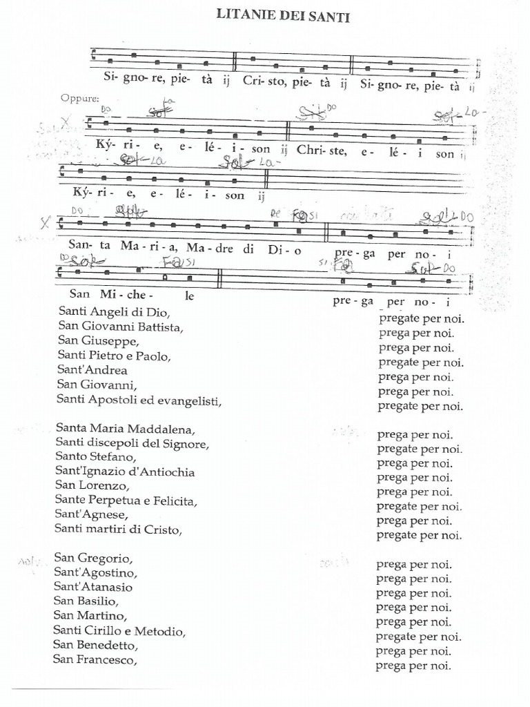 Litanie Dei Santi PDF