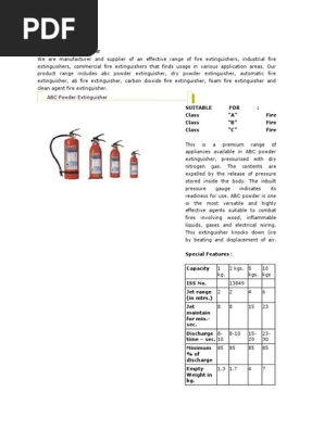 Industrial Fire Extinguisher