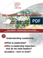 UPPF 6033 Dynamics of Leadership Skills and Traits