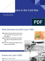 Historical Event in The Cold War Chronological Order Karlos Garcia