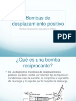 Bombas Pistón y Émbolo