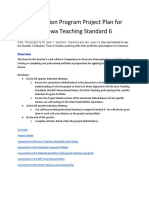 DCSD Induction Program Project Plan For Quarter 4