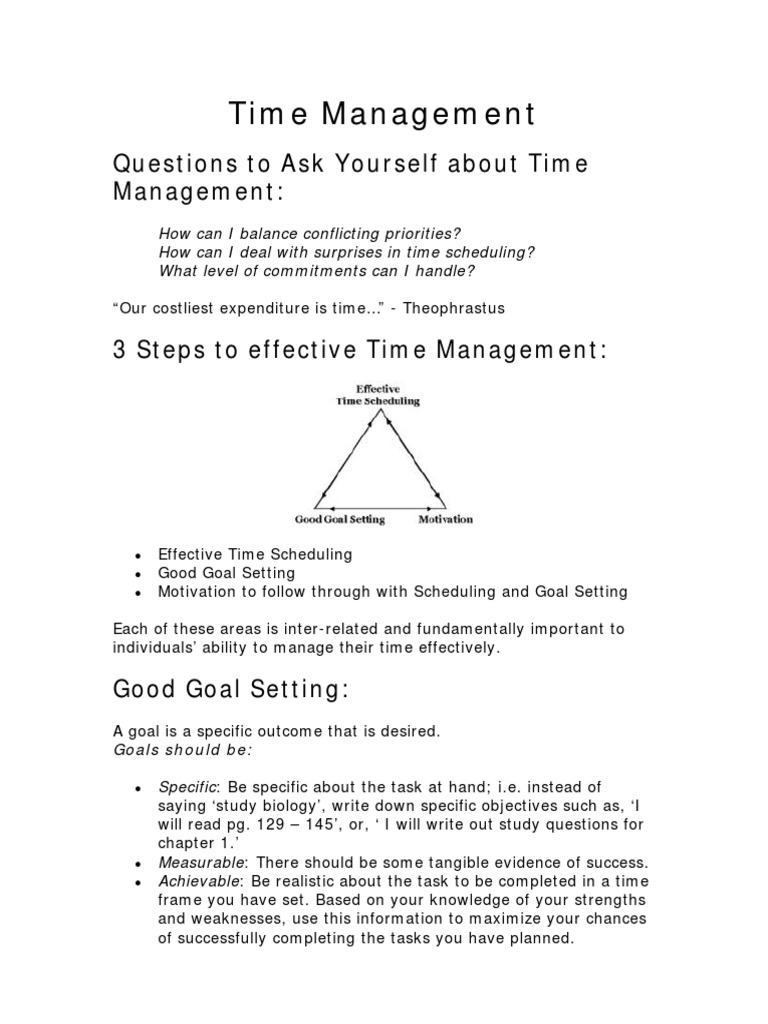 Mastering Your Time A Comprehensive Guide to Effective Time Management