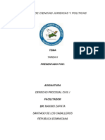 Derecho Procesal Civil I, Tarea II