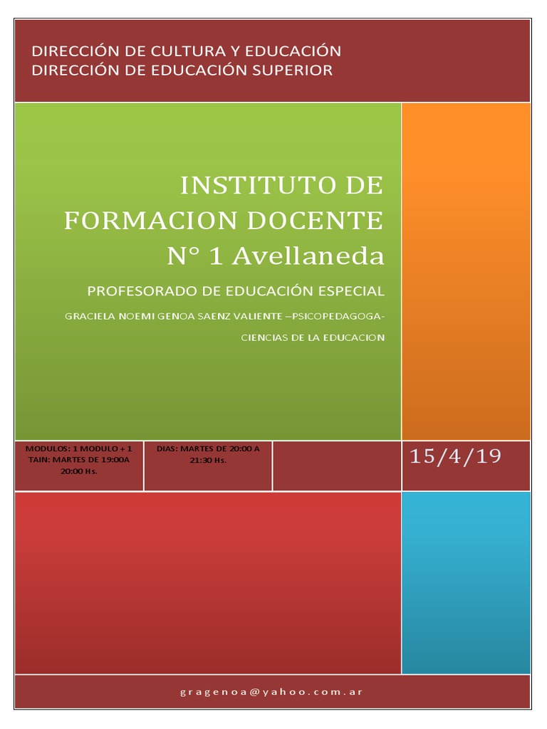 Isfd 1 Didactica y Curriculum | PDF | Plan de estudios | Maestros