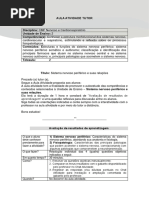 Aula Atividade 02 - Sistema Nervoso e Cardiorespiratorio