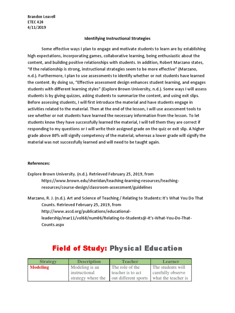 01w Brandonleavell Unit7 Blogactivity3 | PDF | Critical Thinking | Learning