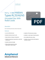 NTC Thermistors Types RL35/40/45: Amphenol