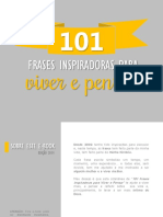 (Viver e Pensar) 101 Frases Inspiradoras para Viver e Pensar PDF