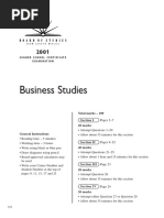 Business Studies Hsc Exam 2001