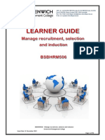 Learner Guide - Manage Recruitment, Select and Induct Process BSBHRM506 PDF