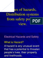 Types of Hazards, Distribution Systems From Safety Point of View