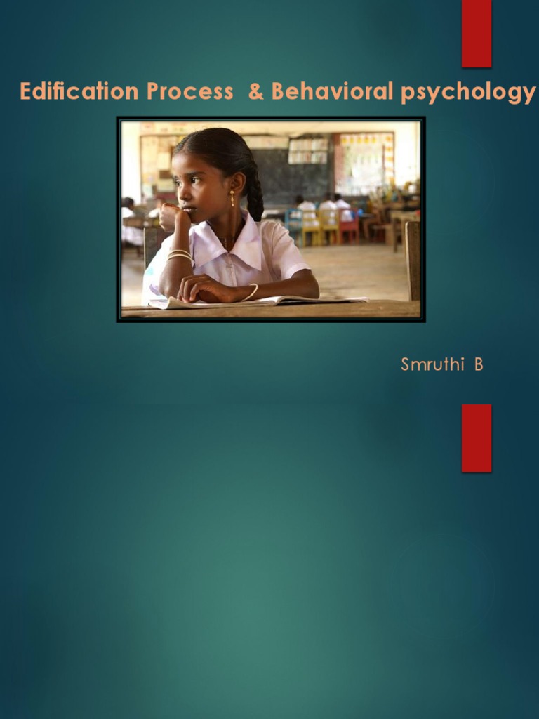 Edification Process in Behavioral Psychology | PDF | Educational ...