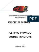 Ciclo Medio -Maquinaria Pesada-Andes Tractors i