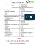 Forensic Mcqs For Nts Test Solved Past Papers Sample