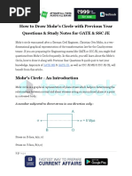 How To Draw Mohrs Circle With Previous Year Questions Study Notes For GATE SSC JE