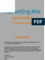 Marketing Mix 4p's and 5p's Explained
