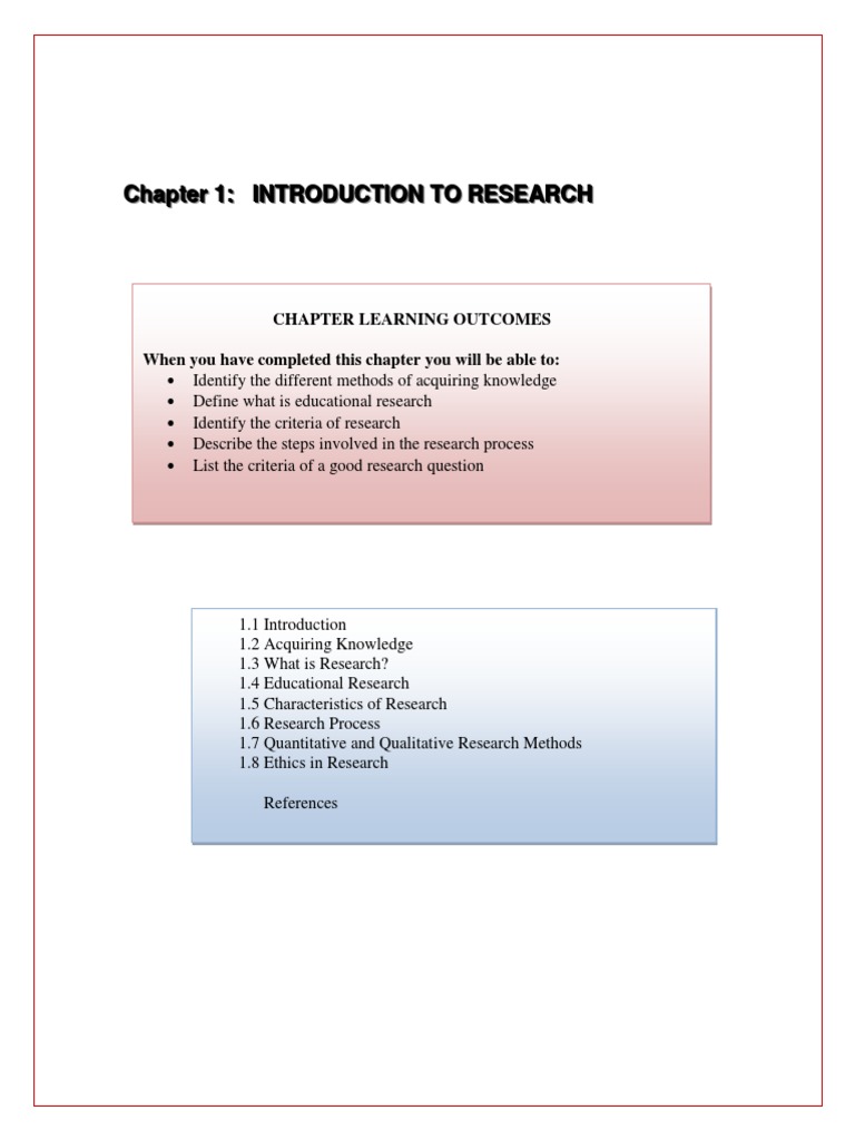 good research introduction