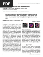 A Brief Insight Into the Role of Image Fusion in Oncology