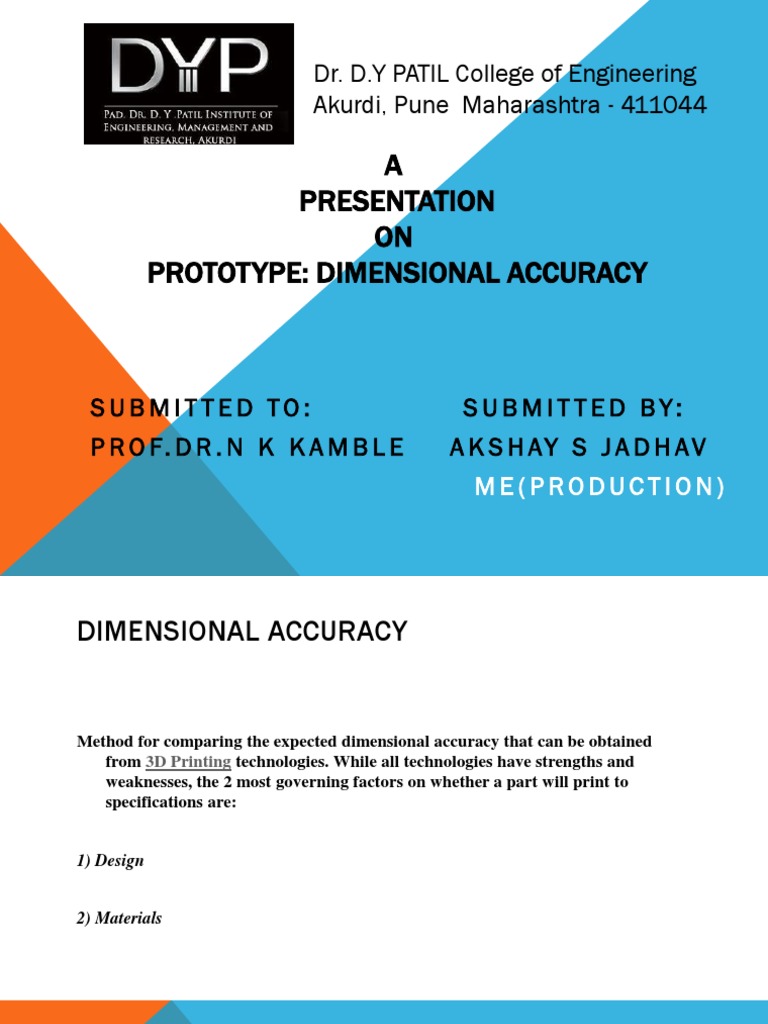 3D Printing: Dimensional Accuracy Guide | PDF | Building Materials ...