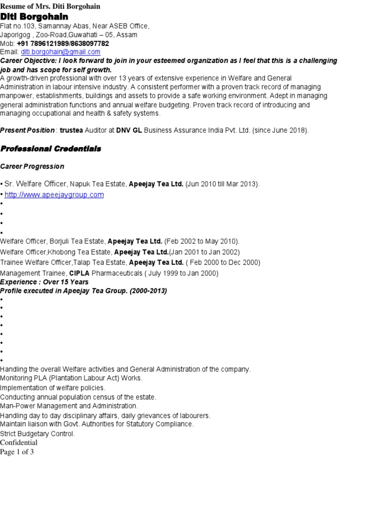 Professional Credentials | PDF | Business