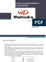 A CSR of Mahindra&Mahindra