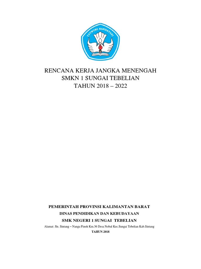 RKJM SMK Negeri 1 Sungai Tebelian 2018-2022 | PDF | Bisnis
