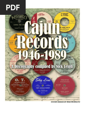 Cajun Discography 1946 19 Edition 2 Pdf Pdf Blues American Music