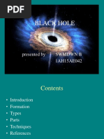 Black Hole: Presented by SWMDWN B 1AH15AE042