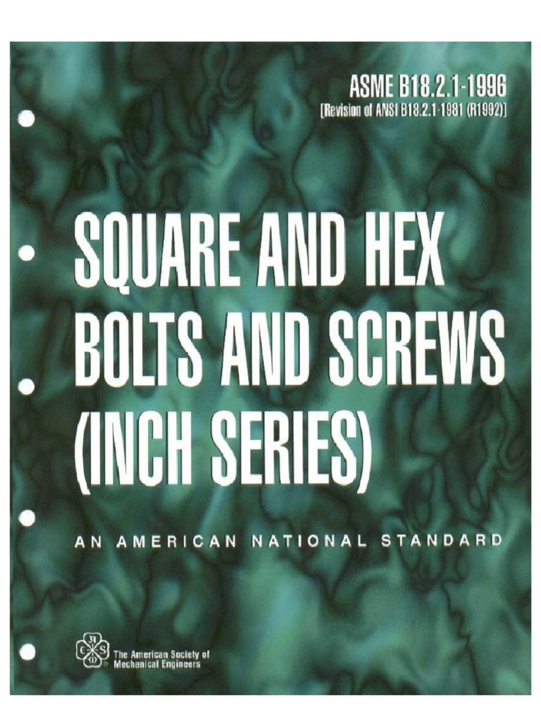 Asme 18.2.1 PDF | PDF