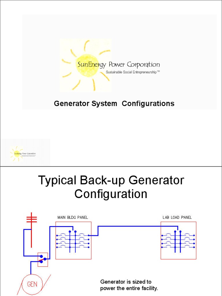 Generator System Configuration Overview | PDF
