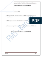 Fms Baroda Criteria PDF