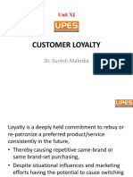 Customer Loyalty: Dr. Suresh Malodia