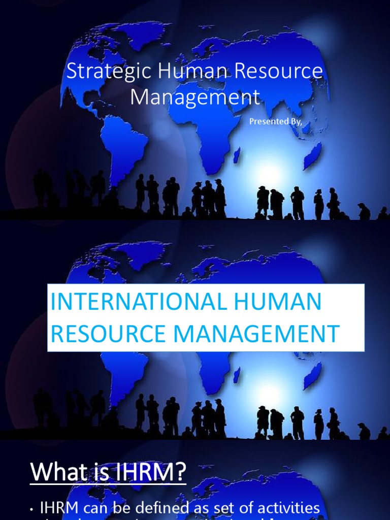 Strategic Human Resource Management IHRM PDF Human Resource