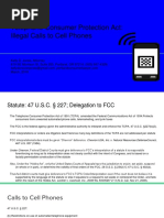 Telephone Consumer Protection Act Illegal Calls To Cell Phones LC