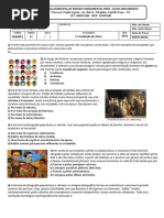 Prova de Artes para 6º ano