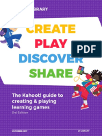 Kahoot Guide To Creating and Playing Learning Games PDF
