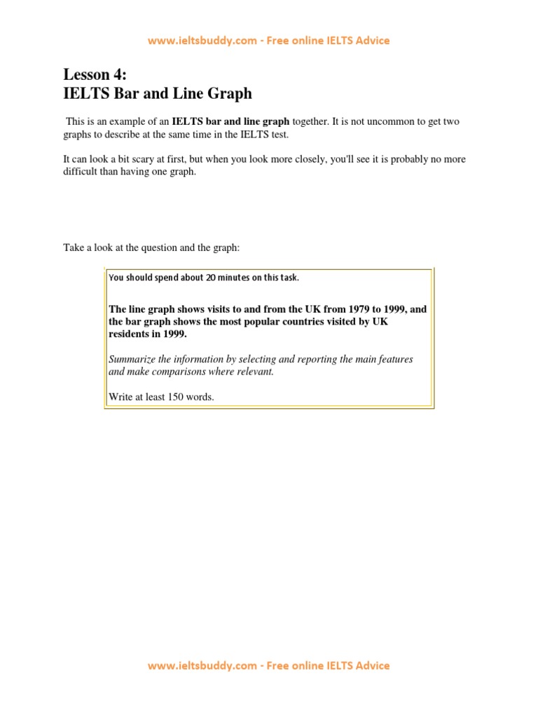 IELTS Bar and Line Graph Guide | PDF | International English Language ...