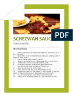 Schezwan Sauce: Event Subtitle