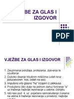 Vjezbe Za Glas i Izgovor