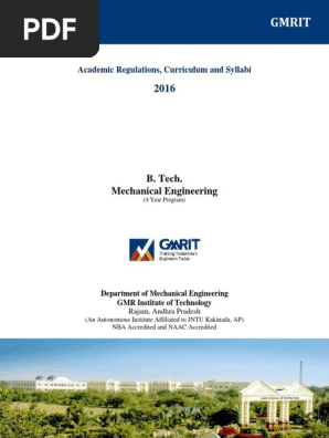 B Tech Mech Syllabus Pdf Academic Term Curriculum
