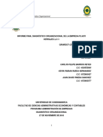 Informe Final Diagnostico Organizacional (Plastiherrajes La 11)