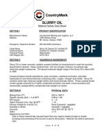 Slurry Oil: Material Safety Data Sheet