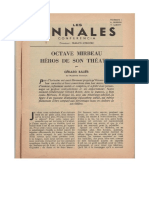 Gérard Bauër, « Octave Mirbeau, héros de son théâtre » 