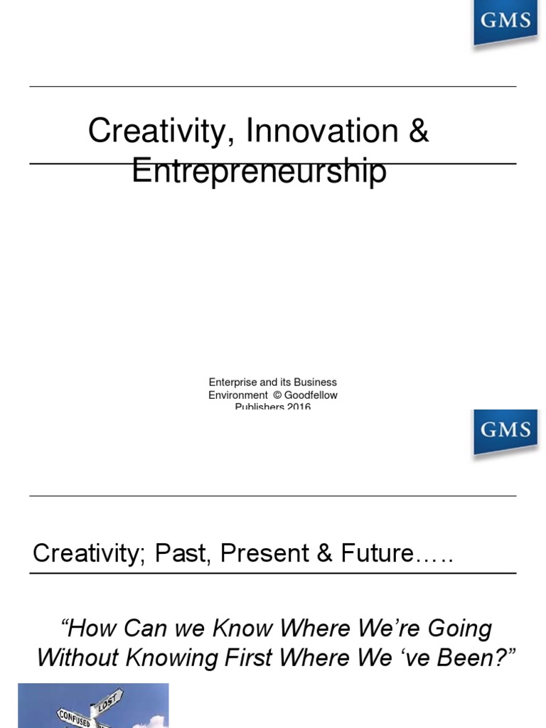 Creativity Innovation And Entrepreneurship Pdf Small And Medium