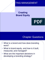 Marketing Management: Creating Brand Equity