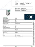Product Data Sheet: Kaedra - For Power Outlet - 1 Openings - 1 X 4 Modules - 1 Terminal Block