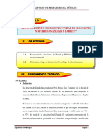 Reconocimiento Estructural de Aleaciones No Ferrosas