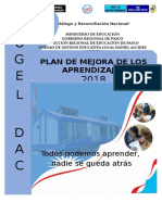 PLAN DE MEJORA DE LOS APRENDIZAJES 2018 UGEL DAC - FINAL - Corregido