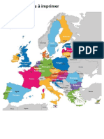 Carte de L'europe À Imprimer